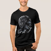 Samurai Spirit: Fierce Ink Art Tri-Blend T-Shirt Shirt (Vorderseite)