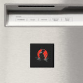Samurai Spirit Graphic Modern Warrior's Magnet (In Situ (Geschirrspüler))