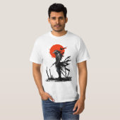 Samurai Spirit: T - Shirt des Mondkriegers (Vorne ganz)