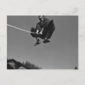 Samurai-Sprungangriff mit einem Schwert 3 Postkarte (Vorderseite)