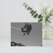 Samurai-Sprungangriff mit einem Schwert 3 Postkarte (Stehend Vorderseite)