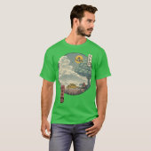 Samurai-Stadt Samurai-Ort T-Shirt (Vorne ganz)