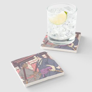 Samurai Steinuntersetzer