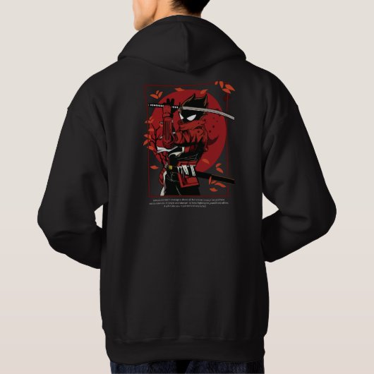 Samurai Stickman Hoodie (Rückseite)