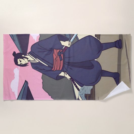 Samurai Strandtuch (Vorderseite)