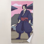 Samurai Strandtuch (Vorderseite)