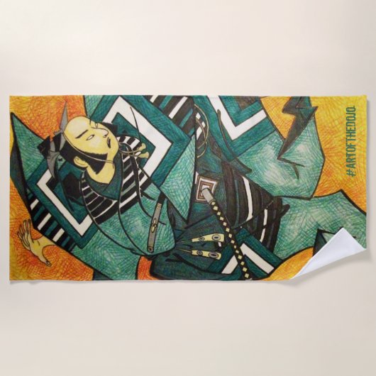 Samurai Strandtuch (Vorderseite)