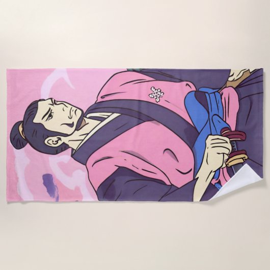 Samurai Strandtuch (Vorderseite)