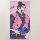 Samurai Strandtuch (Vorderseite)
