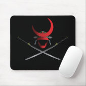 Samurai-Sturzhelm und Schwerter Mousepad (Mit Mouse)