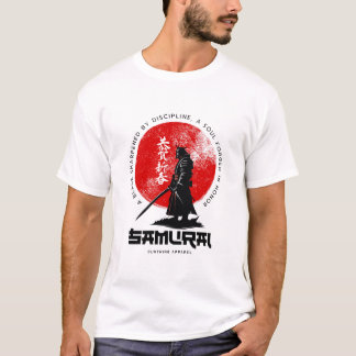 Samurai Sunrise - Kühne Kriegerkunst mit japanisch T-Shirt