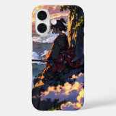 Samurai Sunset Case-Mate iPhone Hülle (Rückseite)