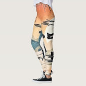 Samurai Sunset: Reflektive Reise Leggings (Links)