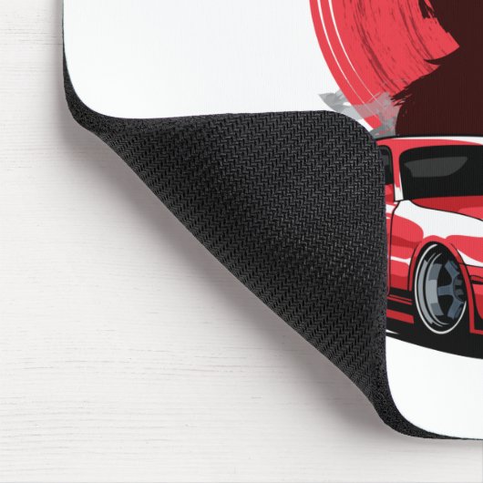 Samurai Supra Japanese Car Mousepad (Ecke)