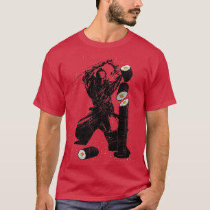 Samurai Sushi Katana japanische Kunst Japan Spirit T-Shirt
