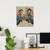 Samurai Sword Fight Circa 1825 Poster (Heimbüro)