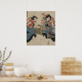 Samurai Sword Fight Circa 1825 Poster (Küche)