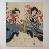Samurai Sword Fight Circa 1825 Poster (Vorne)