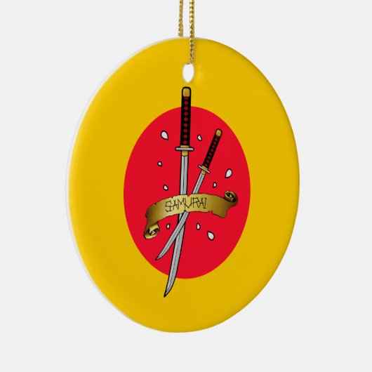 Samurai Sword Tattoo Keramikornament (Rechts)