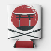 Samurai Sword: Torii Gate Cartoon Dosenkühler (Rückseite)