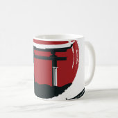 Samurai Sword: Torii Gate Cartoon Kaffeetasse (VorderseiteRechts)