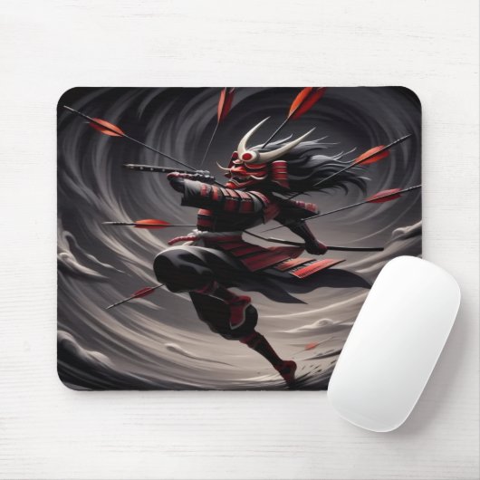 Samurai Swordplay Mousepad (Mit Mouse)