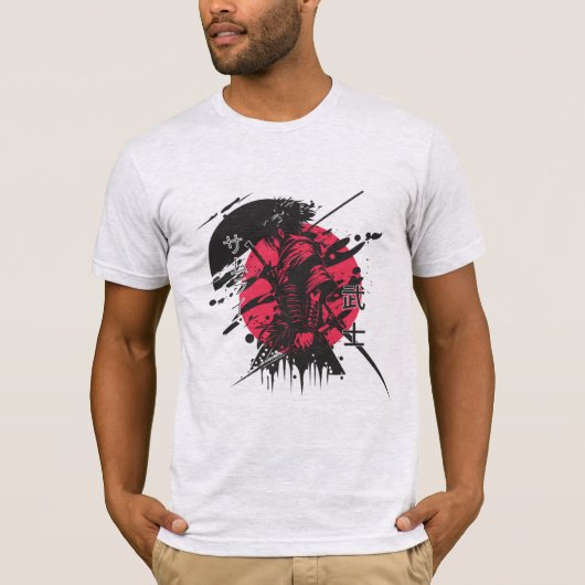 Samurai-T-Shirt für Männer T-Shirt (Vorderseite)