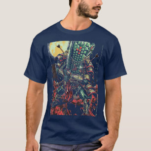 Samurai-Tastaturkrieger japanischer Bushido-Gamer T-Shirt