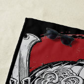 Samurai Tiger Beach Handtuch (Beispiel)