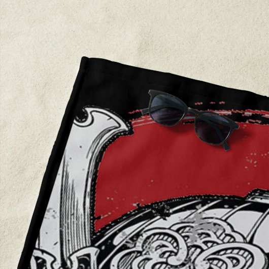 Samurai Tiger Beach Handtuch (Beispiel)