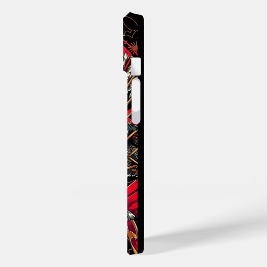 Samurai, Tiger Samurai, Katana Case-Mate iPhone Hülle (Rückseite / Links)