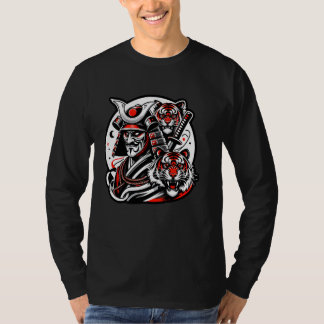 Samurai Tigers Quest Discover The Anime Samurai Ja T-Shirt