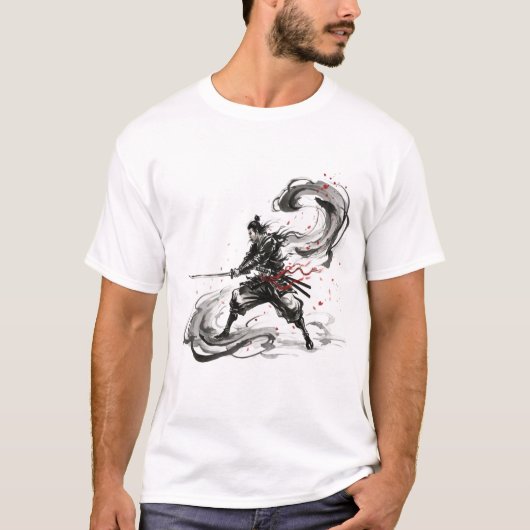 Samurai-Tintensturm T-Shirt (Vorderseite)