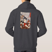 Samurai Tragen eines Schädelmusters Hoodie (Rückseite)