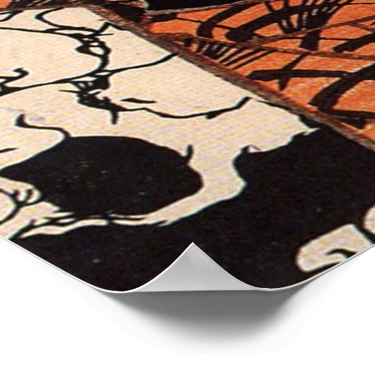 Samurai Tragen eines Schädelmusters Poster (Ecke)