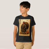 Samurai Turkey Thanksgiving Japanese Warrior Anime T-Shirt (Vorne ganz)