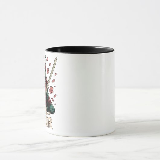 Samurai Turtle Warrior Cherry Blossoms Tasse (Zentrum)