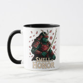 Samurai Turtle Warrior Cherry Blossoms Tasse (Links)
