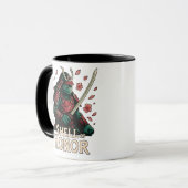 Samurai Turtle Warrior Cherry Blossoms Tasse (Vorderseite Links)