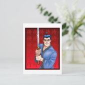 Samurai Typ Postkarte (Stehend Vorderseite)