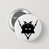 Samurai-u. Schwerter-Abzeichen Button (Vorne & Hinten)