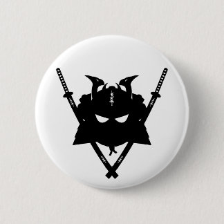 Samurai-u. Schwerter-Abzeichen Button