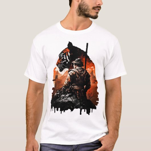 Samurai und der Tiger - Die perfekte Gewerkschaft  T-Shirt (Vorderseite)