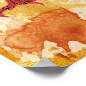 Samurai und Drache Poster (Ecke)