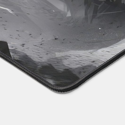 Samurai und Drache Schreibtischunterlage (Ecke)