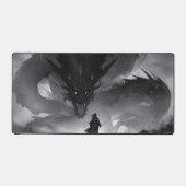 Samurai und Drache Schreibtischunterlage (Vorderseite)