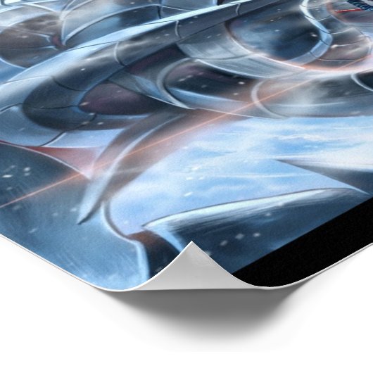 Samurai und Eisdrache Poster (Ecke)