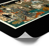 Samurai und Geister, um 1800 Poster (Ecke)