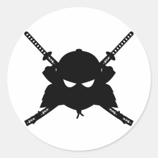 Samurai und Katana Schwerter Sticker