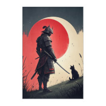 Samurai und Katze: Moonlit Vigil